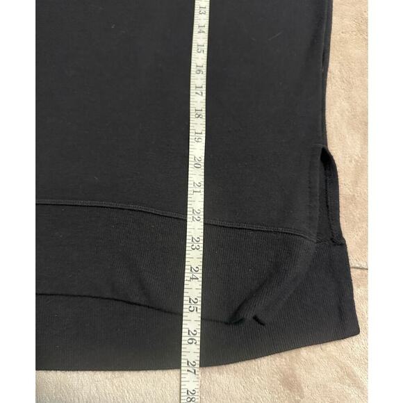 Athleta Crewneck Sweatshirt Tunic Size Small Black Soft Pullover Athleisure - Picture 5 of 6